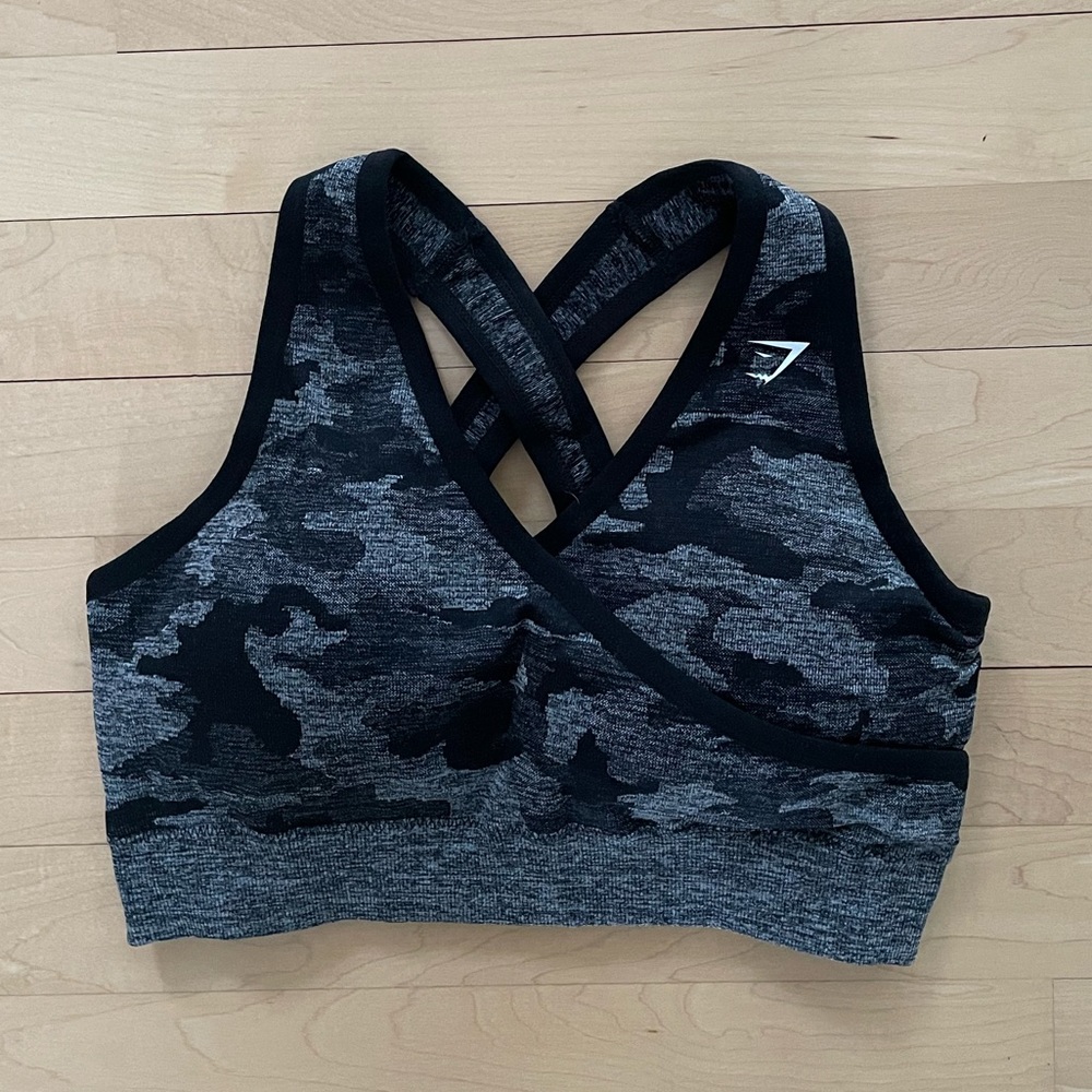 Gymshark Camo Seamless Sports Bra